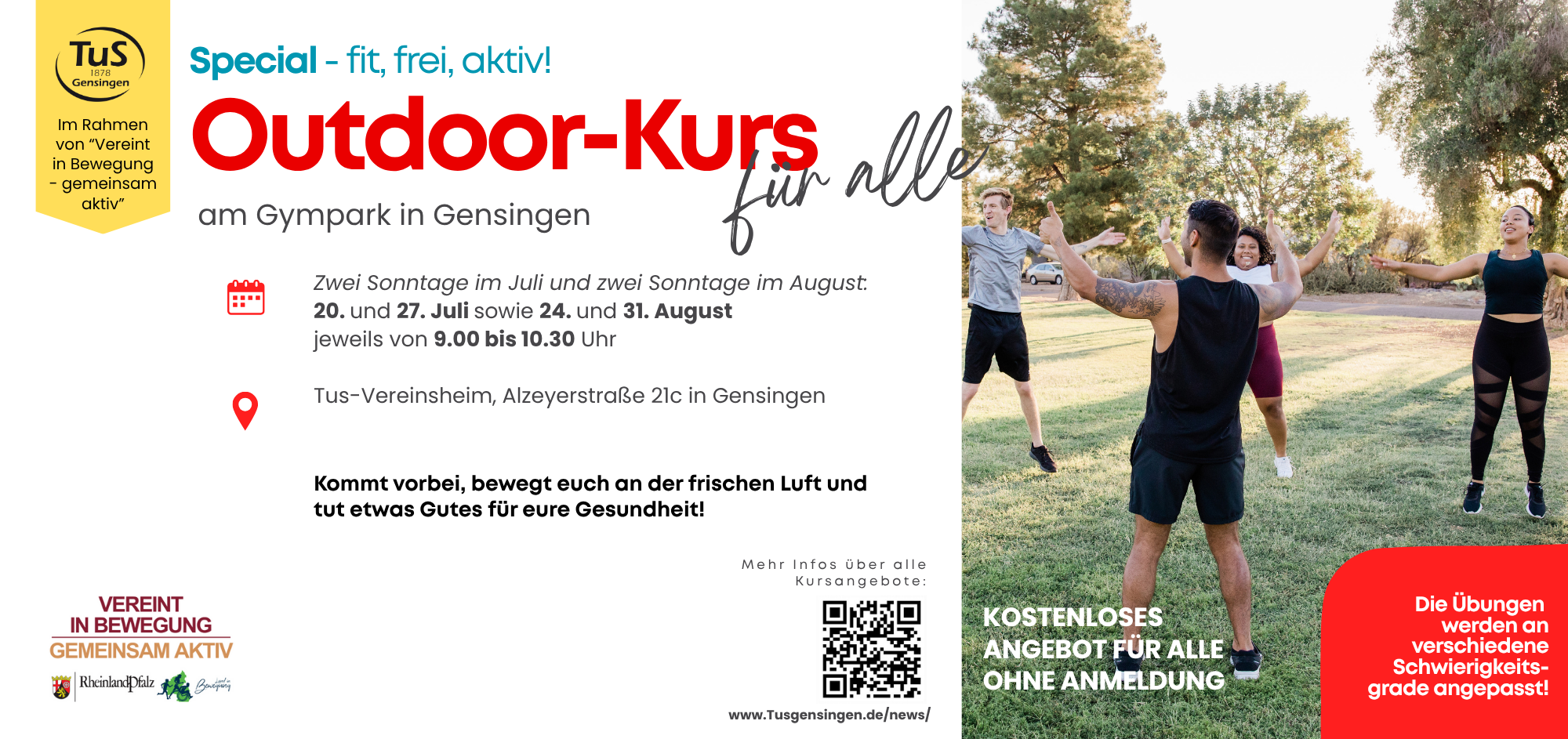 You are currently viewing Outdoor-Kurs für alle – fit, frei, aktiv!